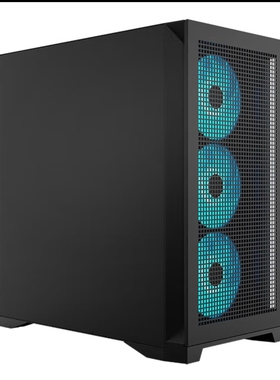 先马平头哥M2 MESH V2黑色matx散热电脑主机箱Type-C预留孔