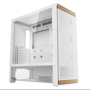 木艺风道 ATX主板 散热风道机箱 白色电脑主机箱 爱国者御风F100
