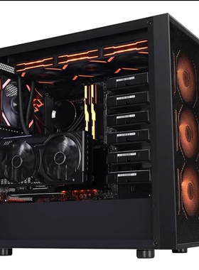 先马朱雀5多硬盘位台式电脑主机箱黑色 10硬盘位/支持ATX主板