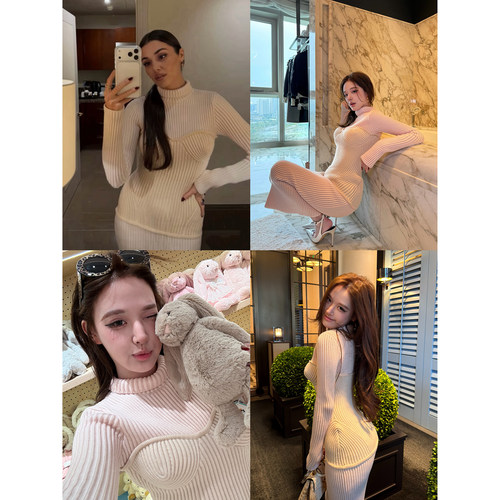 林悠 【Jean Paul Gaultierr2w+高缇耶新色裙】100%巴素兰羊毛