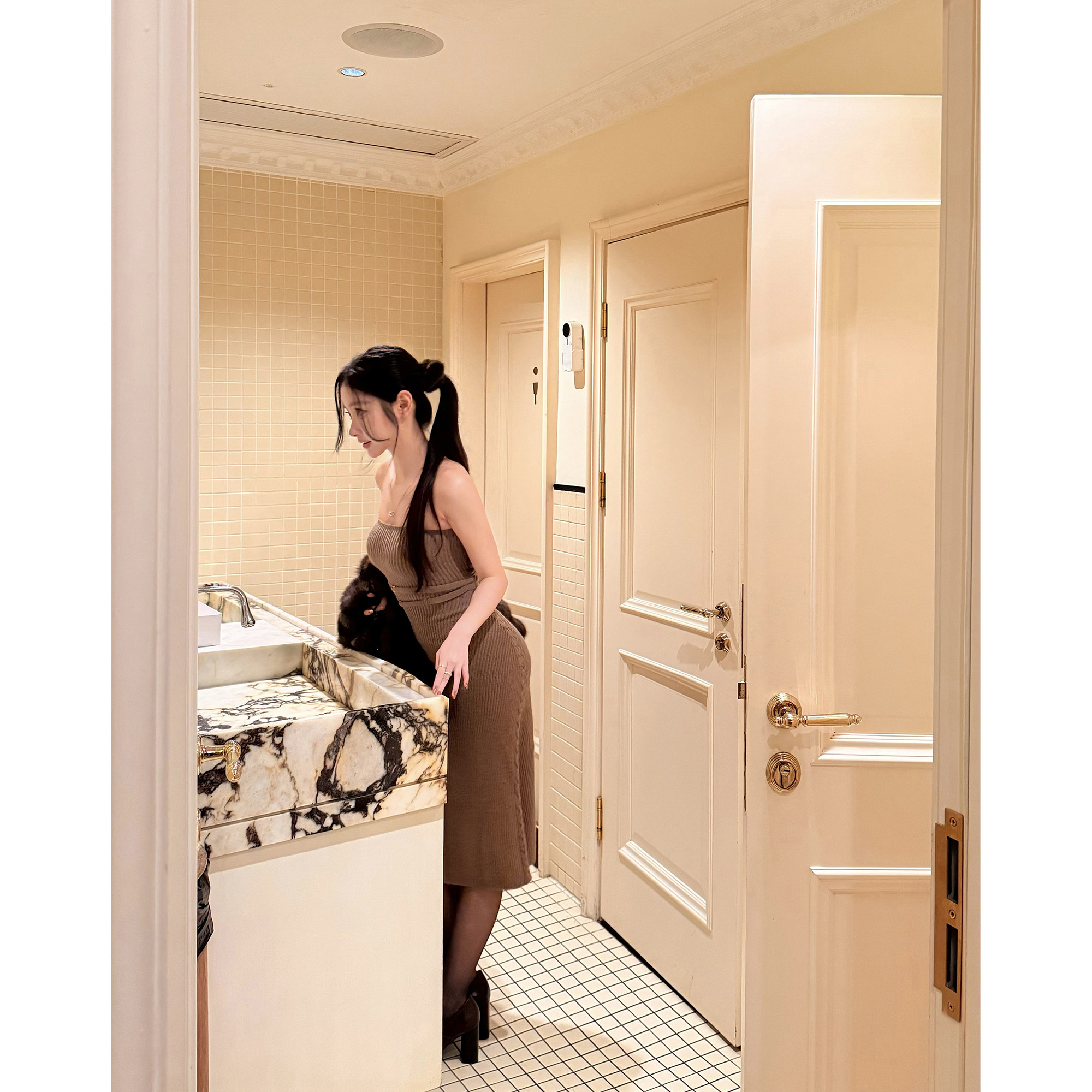 林悠 定制【满天星紫貂皮草】