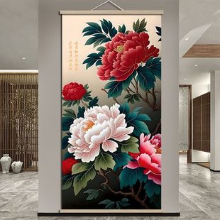 牡丹图花开富贵装 饰画卧室高级墙画牡丹花挂画壁画客厅国画新款