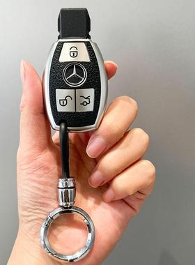 适用于奔驰ML350钥匙套ML320/ml500/ML400老款GL级GLK300/260包扣