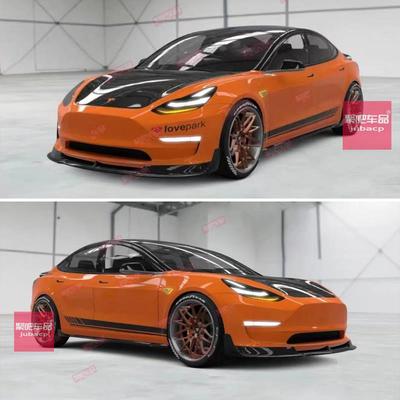 特斯拉Model3车贴拉花ModelS ModelX彩条车身改装饰遮痕汽车贴画