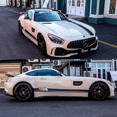 适用于奔驰GT车贴AMG拉花GTRG个性改装机盖贴T50车身侧裙贴纸彩条