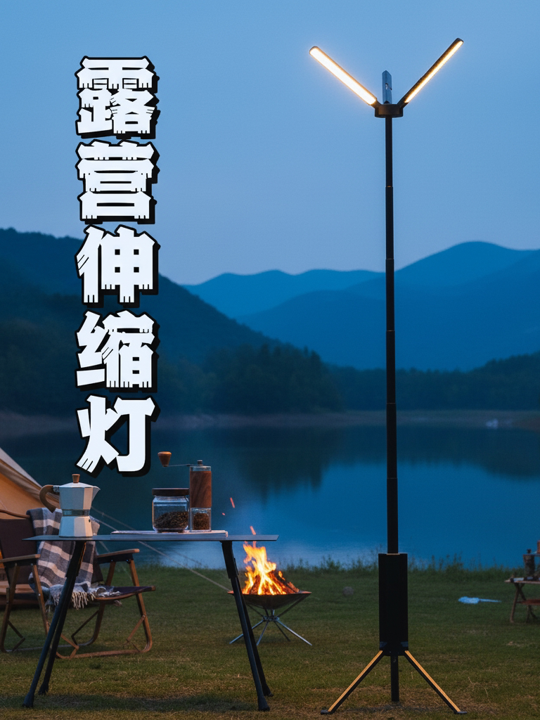 thumbnail for Kerry Ge camping light, telescopic light, outdoor telescopic light, highlight, long endurance camping light, camping light, camping telescopic light