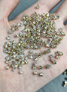 713 4mm铜包锆石配件一包50克约420颗