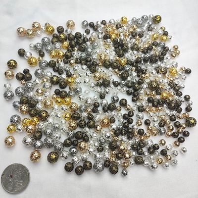 m496卡6-12镂空铁球一百克图片全部的量