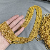 H035 70cm一斤约37条黄金色蛇骨链