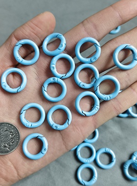 5848 12内外20mm合金圆环弹簧扣30个