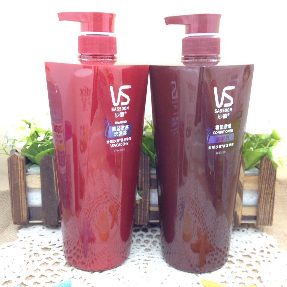 套装 沙宣洗发水+护发素 垂坠质感洗发露洗头膏750ml锁水改善毛躁