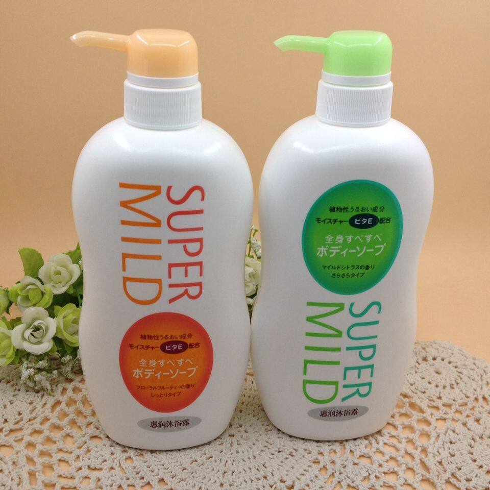包邮 惠润沐浴露 淡雅柑桔香+淡雅果味香650ml 套装进口
