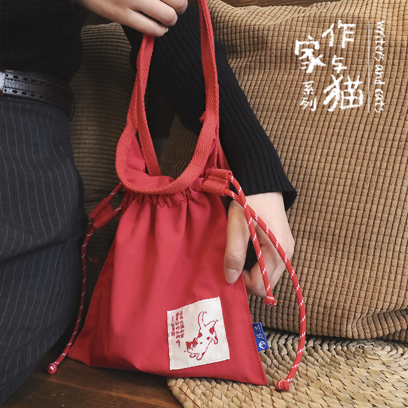 作家与猫系列狄更斯小斜挎包