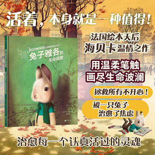 现货 兔子人生传记 兔子雅各 我等你绘本天后海贝卡温情之作 法国绘本文学图像小说 生命颂歌 后浪正版