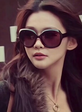 复古优雅大框蛤蟆墨镜90年代偏光遮脸显脸小黑茶太阳眼镜网红潮流