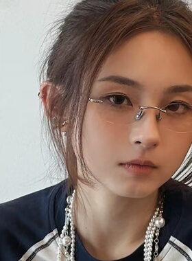 2026新款无框切边多边形太阳镜女个性高级感镶钻装饰墨镜时尚潮流