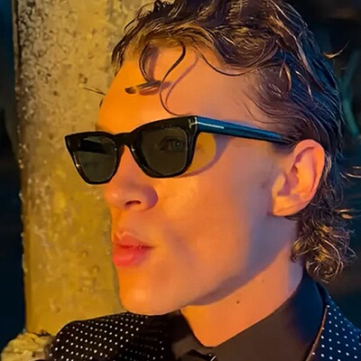 Connor Storrie同款美式猫眼墨镜男2026新款高级感痞帅太阳眼镜女