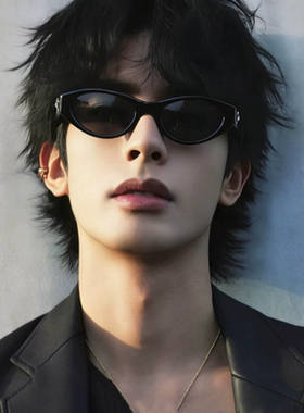 宋威龙同款墨镜男款高级感痞帅复古猫眼开车偏光防紫外线太阳镜潮