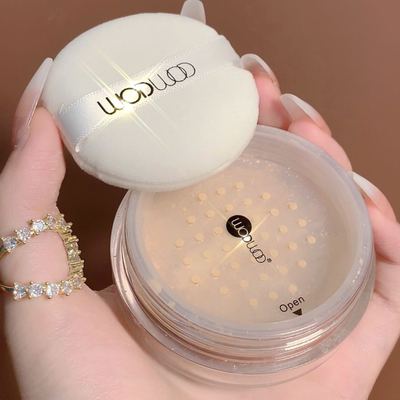 WODWOD丝滑光感裸妆散粉哑光细闪遮瑕定妆粉蜜粉学生平价国货便携