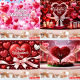 情人节背景布布置新款 饰约会布置背景布 浪漫爱情派对氛围背景墙装