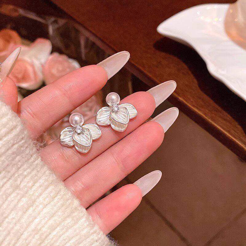 秋冬法式复古温柔气质花朵珍珠耳环女轻奢爆款感百搭气质耳钉耳饰,饰品/流行首饰/时尚饰品新,耳环,淘宝优惠券,粉丝福利购,淘宝优惠卷