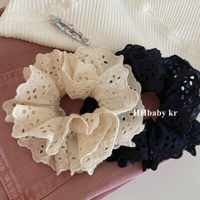 赵露思同款白色芭蕾风镂空