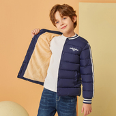 儿童羽绒棉服内胆男童女童中大童加绒加厚冬宝宝棉衣学生校服神器