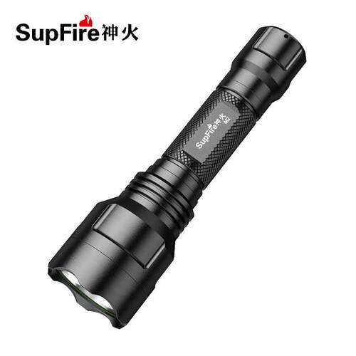神火M2强光手电筒可充电多功能远射超亮家用户外夜骑车灯