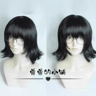 现货 全职猎人 小滴·村崎 cosplay假发 黑色反翘 梅菲斯 未麻