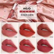 HOJO Matte Lip Glaze Nữ Sinh viên Giữ ẩm lâu dài Dễ phai Màu Không thấm nước Lip Gloss Lip Gloss Minority Lipstick Tomato - Son bóng / Liquid Rouge