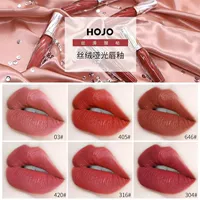 HOJO Matte Lip Glaze Nữ Sinh viên Giữ ẩm lâu dài Dễ phai Màu Không thấm nước Lip Gloss Lip Gloss Minority Lipstick Tomato - Son bóng / Liquid Rouge son bóng colourpop	