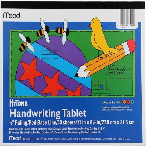 小学生英文练习本8.5x11英寸MEAD