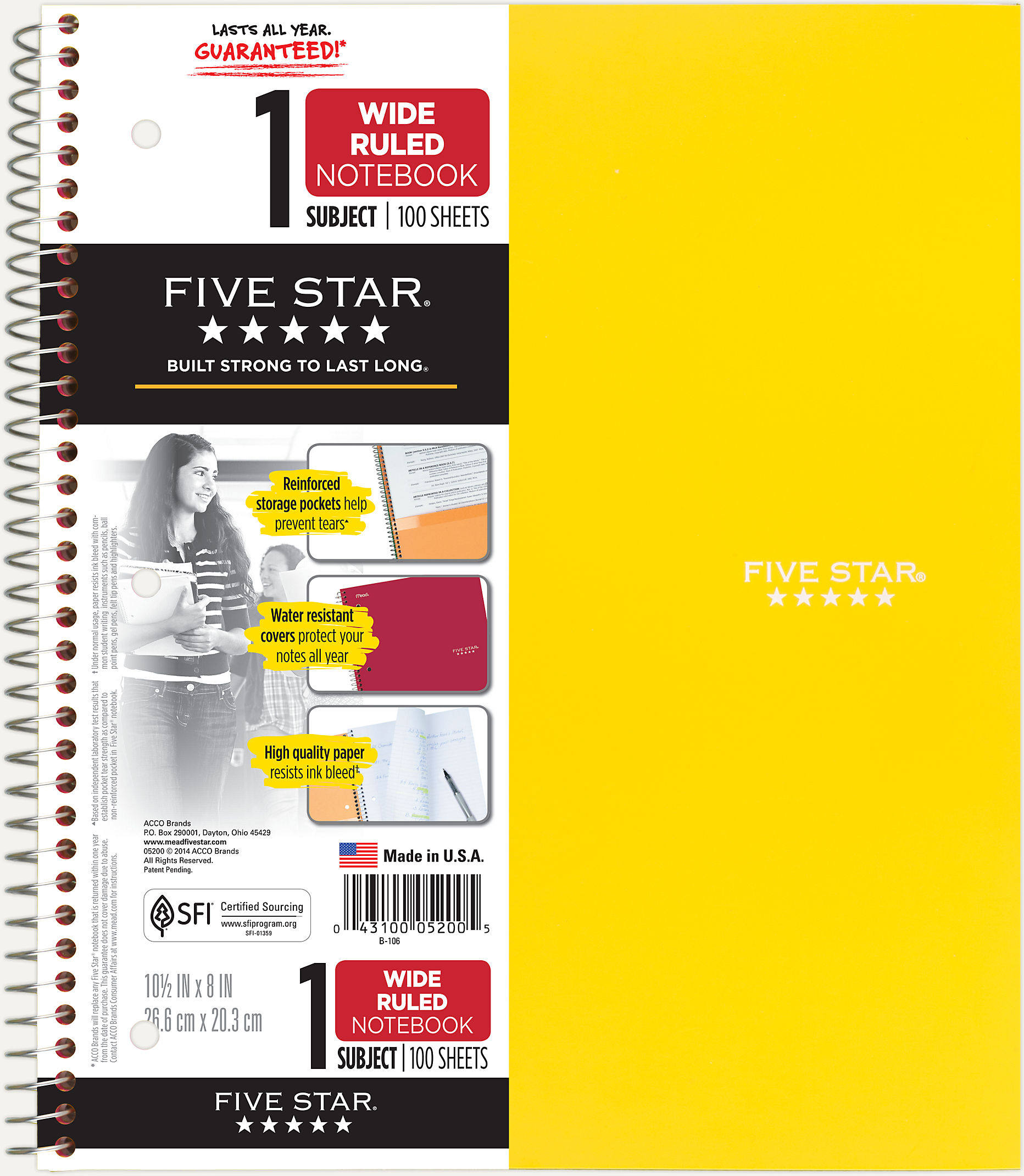 FIVESTAR美式笔记本防水面