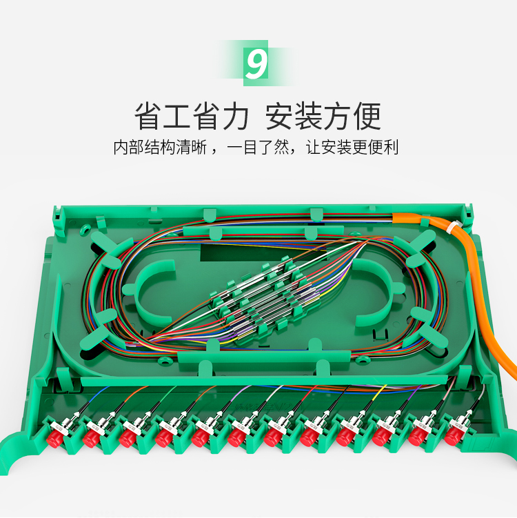 胜为 电信级光纤跳线尾纤ODF单元体光纤机架网线配线1.2米12芯单模SC/FC/LC/ST束状尾纤 SC单模【FSS-1210P】
