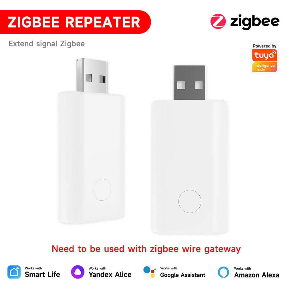 涂鸦zigbee中继器智能家居网关家用信号放大器穿墙增强放大器TUYA