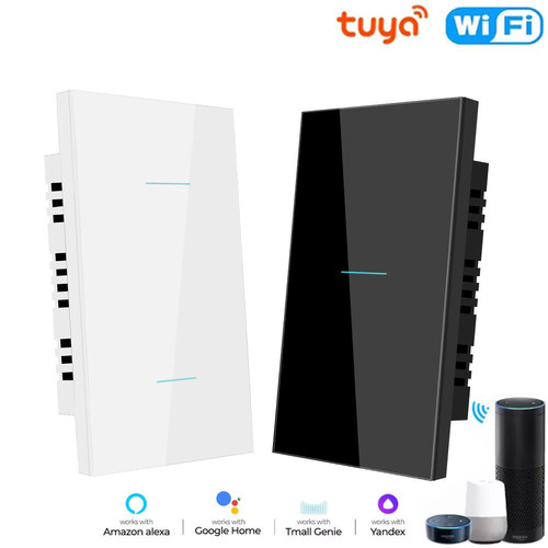 涂鸦WiFi/Zigbee零火线/单零火通用线形智能触摸开关面板