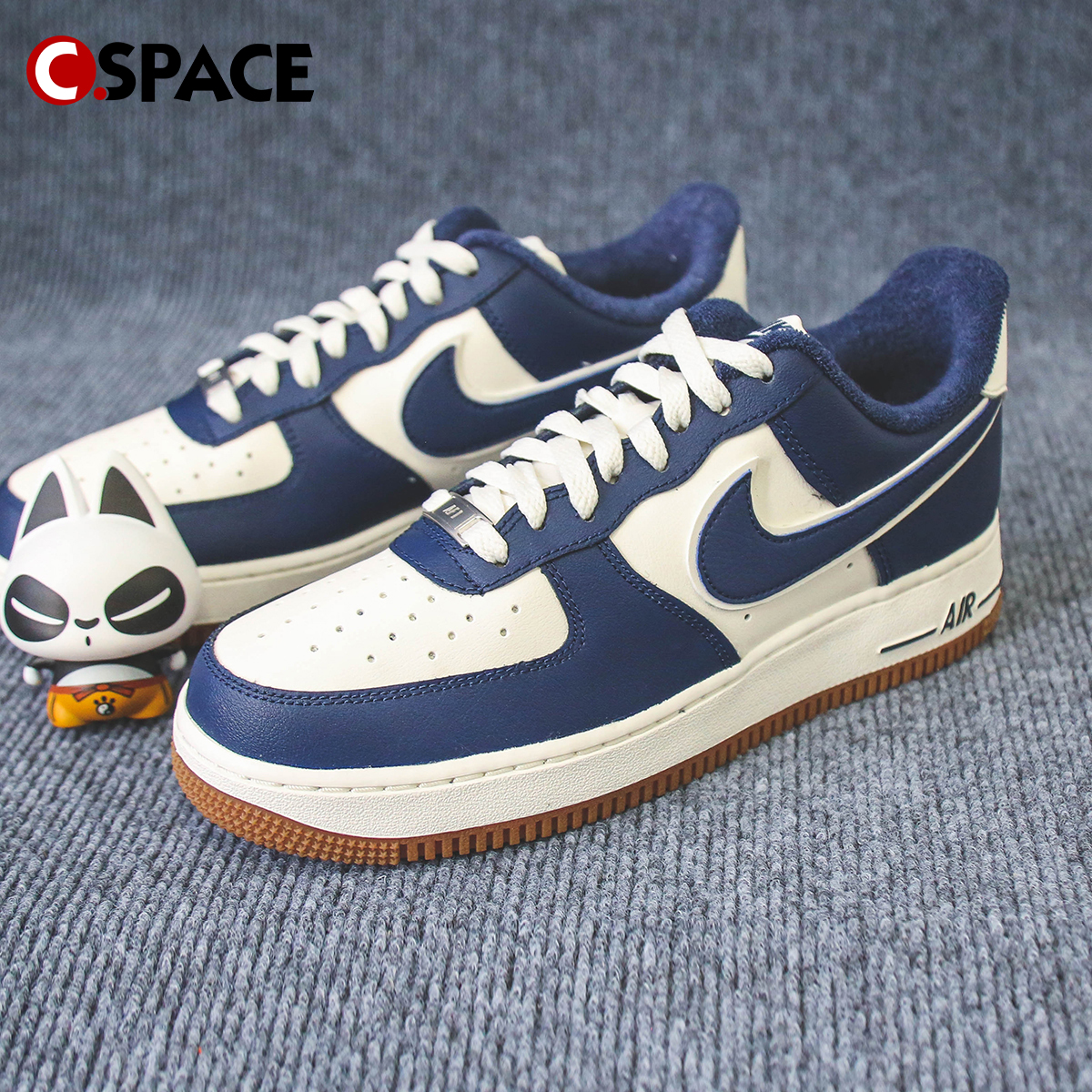 Cs Nike Air Force 1 Low AF1白蓝生胶底休闲板鞋 DQ7659-101