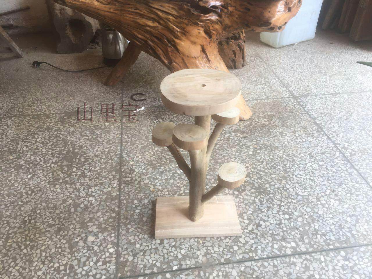 手工DIY桉树枝跳台桉木大跳台树桩密袋鼠玩具蜜袋鼯松树用品包邮