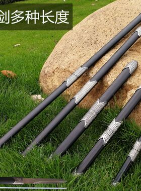 龙泉市鸳鸯双剑一体不锈钢短小宝剑短刀cos道具摆件镇宅未开刃