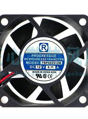 R PROGRESSIVE TBP602512M DC 12V 0.11A 60x60x25mm散热风扇