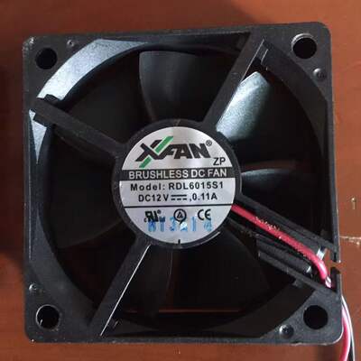 正品原装XFAN/欣瑞联 RDL6015S1 6015 12V 0.11A 2线静音散热风扇