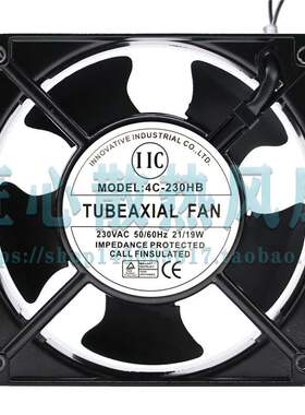 IIC 4C-230HB TUBEAXIAL FAN 230V 21W 120x38 12厘米散热风扇