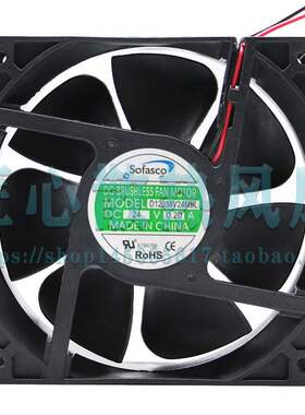 台湾SOFASCO MODEL D12038V24MBL 12038 24V 0.20A变频器散热风扇