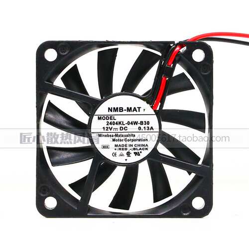 NMB 6CM超薄 6010超静音机箱风扇 12V 0.13A 2404KL-04W-B39 B30