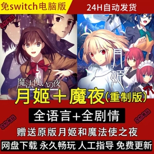 月姬重制版 Remake 魔法使之夜重制版 月姬R 中文简体单机游戏