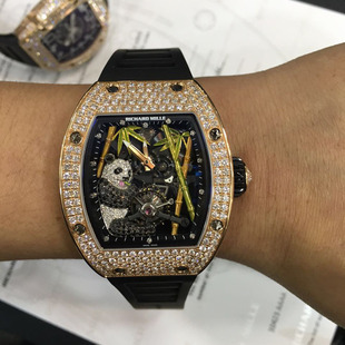 理查德米勒 RM026--1玫瑰满钻 陀飞轮 男士运动手表 机械腕表