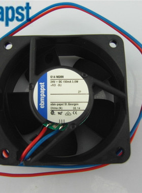 原装德国ebm PAPST TYP614NGHH 6025 24V 3.6W 正品 风扇