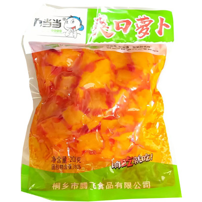 响当当200克袋装爽口萝卜老式泡菜萝卜即食微辣酸甜开胃下饭