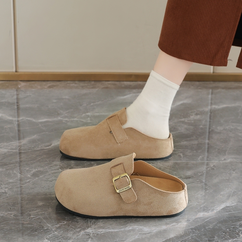 一脚蹬懒人鞋孕妇外穿博肯拖鞋