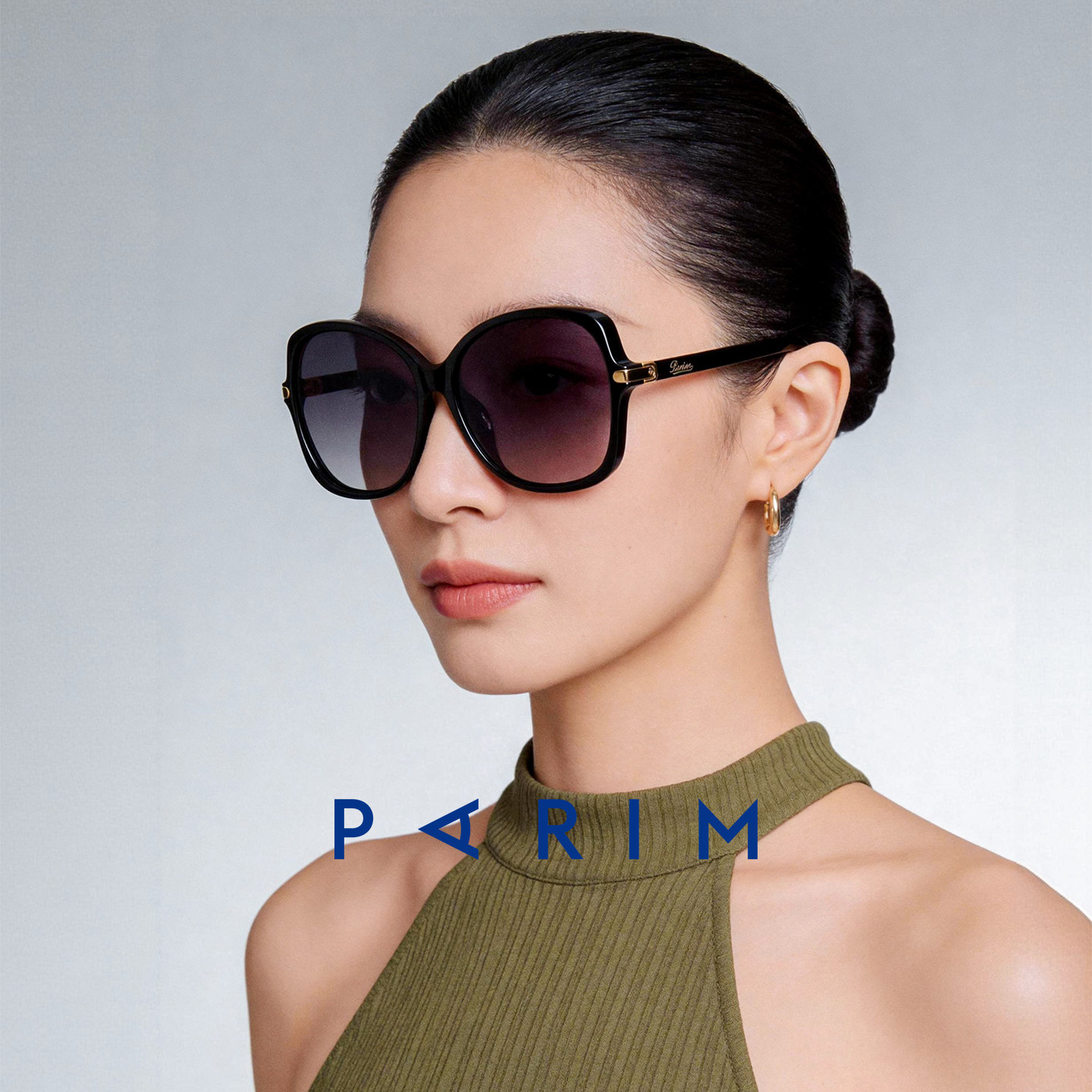 派丽蒙复古港风墨镜女2026新款防紫外线高级感偏光太阳镜大脸显小